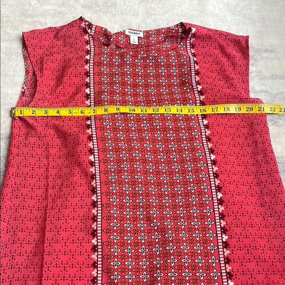 Old Navy Red Black Sheath Dress Sleeveless Mini - Picture 6 of 6